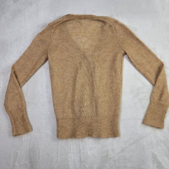 J. Crew Heather Camel Mohair Magnitude Wool Women's Cardigan | Size M - Picture 8 of 8